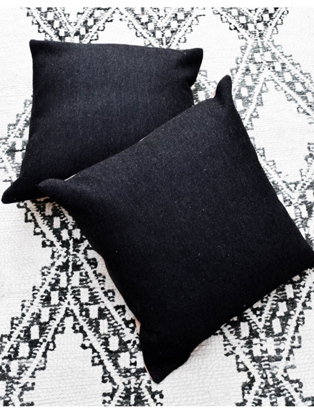 Boho Black Turkish Pillow Cover Pottery Barn style